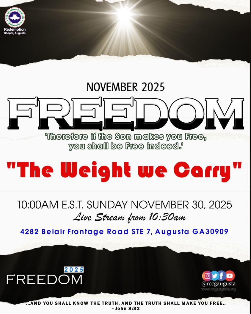 Nov 30 :”The Weight we Carry”